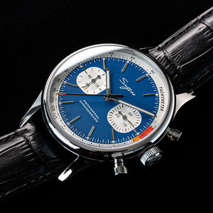 RTS Reloj Cronógrafo Mecánico Piloto de Zafiro y Acero de Alta Calidad Seagull 1963 con Cuerda Manual 1901 y Taquímetro en Venta - Product Image 5