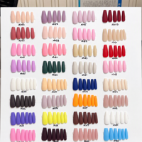 Ongles à presser mats couleur unie, forme squoval, faux ongles artificiels brillants, vente en gros, personnalisés OEM