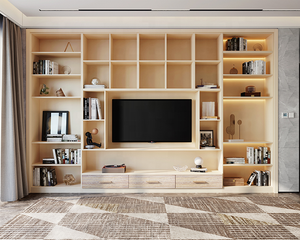 Hàng Châu Vermont hiện đại sơn mài cửa kính TV Tủ TV đứng tủ quần áo nghiên cứu Tủ tùy chỉnh toàn bộ nhà thiết kế - Product Image 2