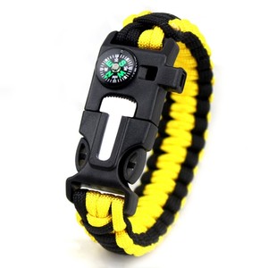 Randonnée d'urgence Paracord Corde Camping en plein air Paracord Bracelet avec boussole - Product Image 4