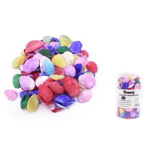 Colección vibrante y versátil de conchas marinas artificiales coloridas de 380 g, conchas decorativas coloridas, suministros para manualidades, adornos - Product Image 2