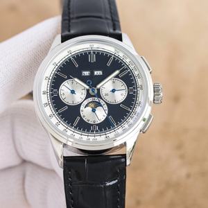 Montre mécanique automatique avec fonction phase de lune, boîtier en acier inoxydable, montre-bracelet haut de gamme, luxueuse, élégante et charmante - Product Image 1