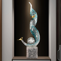 Ornement d'entrée Fengsheng Shuiqi en résine époxy sculptée, figurine artistique de luxe haut de gamme pour salon, entrée, hall
