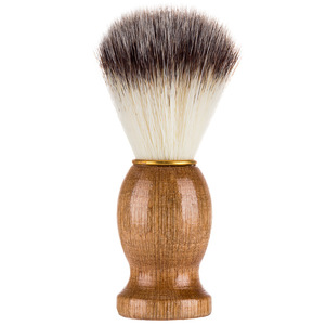 Wanmei – brosse à barbe avec manche en bois, poils en nylon, outil de toilettage Portable pour hommes, soins de la barbe - Product Image 1
