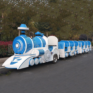 รถไฟมอเตอร์ไร้รางแบบเคลื่อนที่ได้สำหรับขาย เหมาะสำหรับสวนสนุกกลางแจ้งทันสมัยสำหรับเด็ก ราคาถูกสุดๆ สนุกสุดเหวี่ยง - Product Image 5