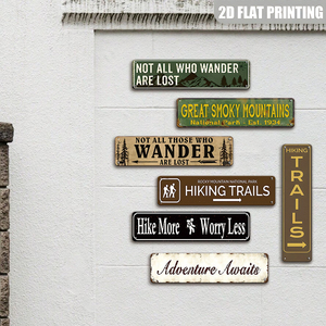 Juego de Letreros Metálicos Vintage para Senderismo, Decoración Retro de Pared para Aventuras al Aire Libre - Product Image 3