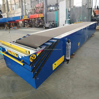 Convoyeur à bande en caoutchouc télescopique hydraulique résistant à la chaleur, largeur 500 mm, pour quai de chargement de camions