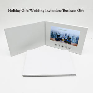 Venta caliente 7 pulgadas LCD Video Folleto Tarjeta <span class=keywords><strong>de</strong></span> felicitación Cubierta suave para regalo <span class=keywords><strong>de</strong></span> invitación <span class=keywords><strong>de</strong></span> <span class=keywords><strong>boda</strong></span> Libro <span class=keywords><strong>de</strong></span> video económico - Product Image 4