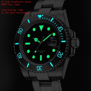 Nh35 사용자 정의 316 스테인레스 스틸 고급 기계식 시계 수상자 남성용 금속 스트랩 포샤이닝 기계식 시계 - Product Image 5