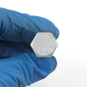 Bullone Esagonale DIN 933 in Acciaio al Carbonio Grado 8.8, Zincato a Caldo, Filettatura Completa, per Impieghi Gravosi - Product Image 4