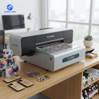 Impresora UV Plana Compacta GC-9060UV 900x600mm, Máquina de Impresión UV de Formato Pequeño con Tinta Blanca y Barniz para Productos Personalizados