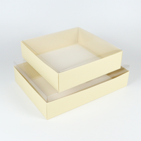 Boîtes de boulangerie de qualité alimentaire emballage de gâteau carton blanc avec fenêtre personnalisé 14x10 papier kraft windsor 14x10x3 boîte