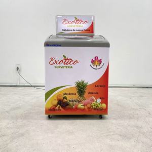 Refrigerador comercial con vitrina abierta, nevera para helados, congelador de inmersión, enfriador rápido - Product Image 4