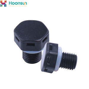 Baja tahan karat hitam tahan air IP68 M12 * 1.5 sekrup steker ventilasi tegangan rendah CE bersertifikat penggunaan industri - Product Image 1