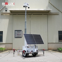 Solución Inteligente de Protección Solar con Remolque de Acero Galvanizado de 6.5m con Cabrestante Manual para Necesidades de Seguridad Fuera de la Red