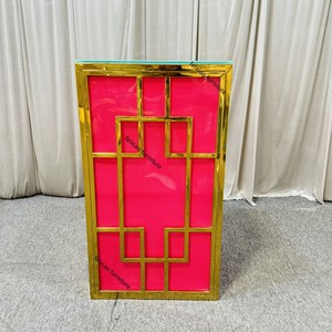 <span class=keywords><strong>Comptoir</strong></span> de table de bar de luxe bon marché avec cadre en acier inoxydable pour événements et fêtes en plein air - Product Image 6