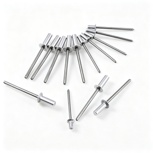 Rivets aveugles anodisés noirs à tête large, rivets à tête bombée, fixations en aluminium 3,2 mm 4,0 mm 4,8 mm pour assemblage métallique - Product Image 1