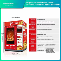 Machine automatique à pizza pour restaurant Street Business 24H Refrigeration Accepte les pièces de carte de crédit pour les centres commerciaux