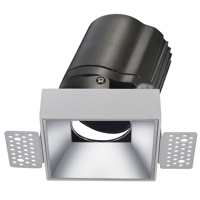 2024 prêt à expédier ETL mat blanc mat noir simple Double Triple sans garniture Downlight 12W 3 ''75mm