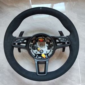 Volante Deportivo de Cuero Negro de 3 Radios Estándar para Modelos Porsche Panamera Cayenne <span class=keywords><strong>Macan</strong></span> 718 911 918 997 991 970 971 Boxster - Product Image 2