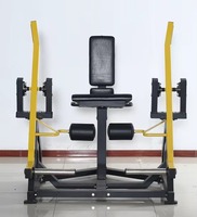 ASM-H2017 Prix usine, Vente chaude, Équipement de musculation commercial : Appareil à extensions de jambes à charge libre et à flexions de jambes