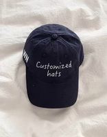 Cappello da Baseball Personalizzato in Cotone Lavato con Ricamo Personalizzato e Logo