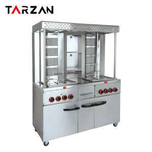 Attrezzatura commerciale per <span class=keywords><strong>Kebab</strong></span> di pollo a Gas Shawarma Machine Gas Sharwarma Machine Witch Cabinet - Product Image 1