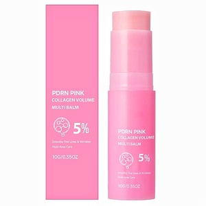 Baume à lèvres au collagène rose, soin pour lèvres sèches et gercées, hydratant, rafraîchissant et non gras. - Product Image 1