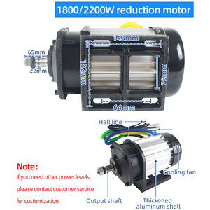 Комплект контроллера бесщеточного электродвигателя постоянного тока BLDC 60-72В для электрического трицикла, 2200Вт, для вентиляторов и оборудования, система управления ET-165 - Product Image 4