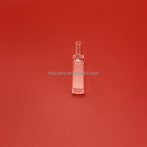 Fluorimètre optique de cuvette en verre de quartz Q714 de polissage de haute pureté retangular avec le joint gradué pour des spectrophotomètres - Product Image 1