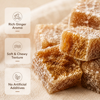 OEM Bulk Ginger Gummy Candy Sugar Coated Sweet Traditional Confectionery Natural Ready to Eat 10kg