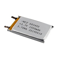 Baterai Lithium Ion Isi Ulang Pabrik OEM 3.7v Lipo 3.7v Baterai Lithium 1260100 3.7v 10000mah Baterai Lipo 400mah 3.7v