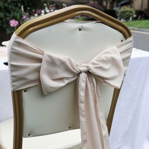 Chaise en gaze de coton tissée simple de style balinais avec nœud pour la décoration de mariages, hôtels, banquets, fêtes à domicile et événements - Product Image 5