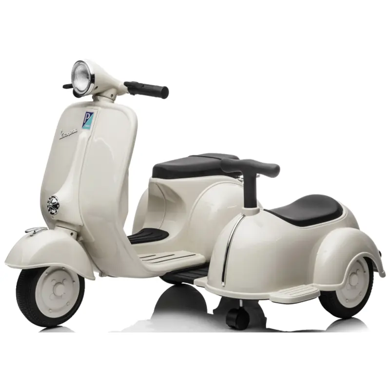 2023 New Licensed VESPA 150 VL1T (1955) Kids Electric Small Motorcycle with Sidecar