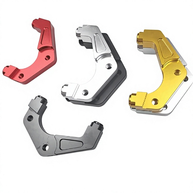 Small Radial Caliper Front Brake Adapter for 200/220 Disc, Left Side Mount, Fits Marzocchi 27mm Front Fork