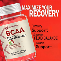 Gummies BCAA sans gluten et sans sucre pour l'énergie des athlètes de musculation, entraînement en salle de sport, fitness, pour adultes