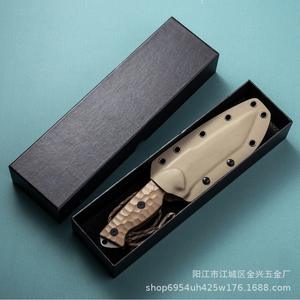 มีดดรอปชิปปิ้ง Shopify Titan แบบใบมีดเต็มคม ความหนา 8 มม. เหล็ก VG10 ความแข็งสูง มีดเอาตัวรอดกลางแจ้ง พร้อมปลอกมีด K - Product Image 4