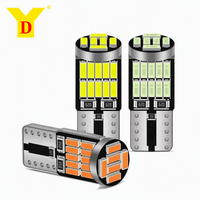 Ampoules LED HOLY Canbus 168 194 T10 26SMD 4014 12V 18W Blanc/Ambre/Rouge pour feux de positionnement de voiture et éclairage intérieur
