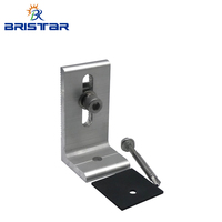 Support de fixation en L en aluminium pour panneaux solaires sur toiture métallique ondulée - Kit d'installation de panneaux photovoltaïques