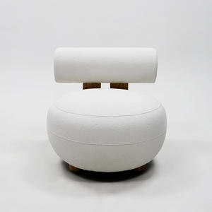 Cream <b>Single</b> <b>Sofa</b> <b>Chair</b> Modern Internet Celebrity Lazy <b>Sofa</b> Living Room Bedroom Simple Lamb Velvet Leisure Style Loop Pile <b>Chair</b> - Product Image 4
