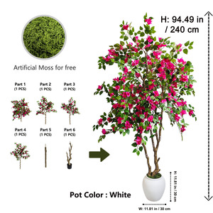 <span class=keywords><strong>Arbre</strong></span> artificiel de bougainvillier de haute qualité en gros, <span class=keywords><strong>arbre</strong></span> à fleurs artificiel en pot pour la décoration intérieure et extérieure de mariages, hôtels et maisons - Product Image 3