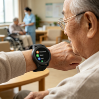 El Mejor Reloj Inteligente para Personas Mayores con 4G, GPS, Pantalla Táctil, Botón SOS, Resistencia al Agua IP67, Correa de Silicona, Pantalla AMOLED y Monitor de Frecuencia Cardíaca