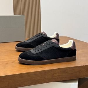 Men Designer Retro Low Top Sneakers Corduroy <b>Suede</b> Splicing Lace up Flat Casual Skate Walking Fashion LUxury High Quality <b>Shoes</b> - Product Image 6