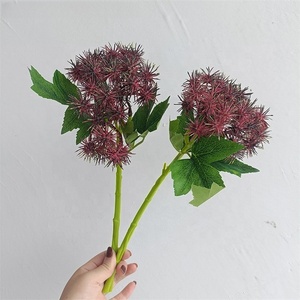 Wholesale Artificial Chestnut Fruit <b>Branch</b> Soft Plastic Purple Red Berries Flowers <b>for</b> Floral Arrangement <b>Decoration</b> - Product Image 4