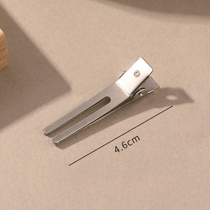 مشابك شعر معدنية مزدوجة الأطراف بسمك 4.5 سم، مغلفة بالقماش، إكسسوارات شعر عصرية للتصميم الشخصي - Product Image 6