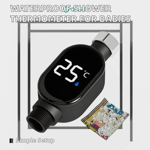 आधुनिक डिजाइन बुद्धिमान तापमान डिजिटल डिस्प्ले शॉवर नल जल तापमान गेज - Product Image 2