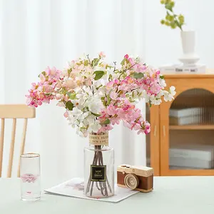 K-0533 buon prezzo più colori OEM Size fiore di ciliegio artificiale decorazione per la casa di nozze