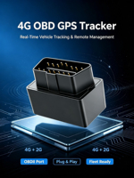Traceur GPS OBD2 4G LTE 2G pour Véhicules, Dispositif de Suivi en Temps Réel, Localisateur de Voiture Plug & Play, Gestion de Flotte, Alarme de Sécurité