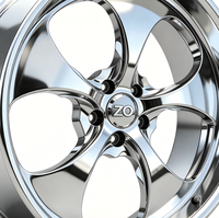 Rines de Aleación de 17-24 Pulgadas, 5x112/5x114.3/5x120, Forjados en una Sola Pieza, Cromados y Pulidos, Cóncavos Profundos, de 5 Radios, para Mercedes, BMW, Audi