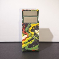 Boîte cadeau vide personnalisable avec couvercle rabattable, plateau intérieur en mousse découpée CNC interchangeable, boîte d'emballage pour cigarettes